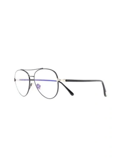Tom Ford Pilot-frame Glasses In Black