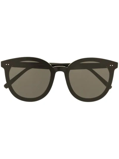 Shop Gentle Monster Solo 01 Round-frame Sunglasses In Black