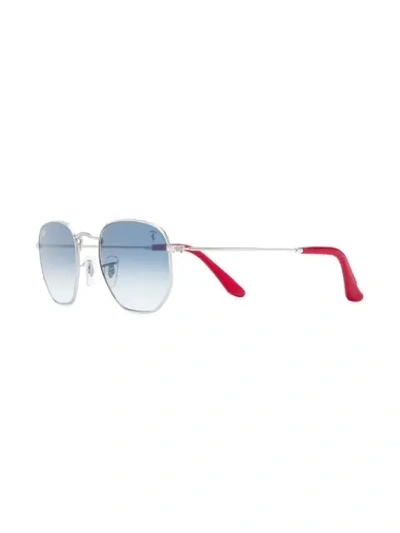 Shop Ray Ban X Scuderia Ferrari Sunglasses In Metallic