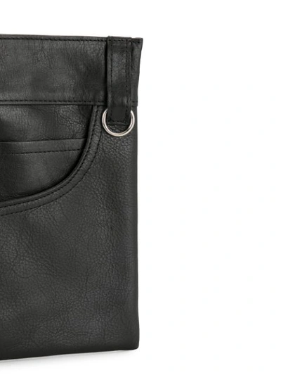 Shop Yohji Yamamoto Pocket-shaped Wallet In Black