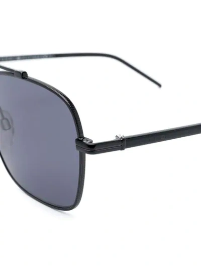 Shop Tommy Hilfiger Flag Logo Sunglasses In Black