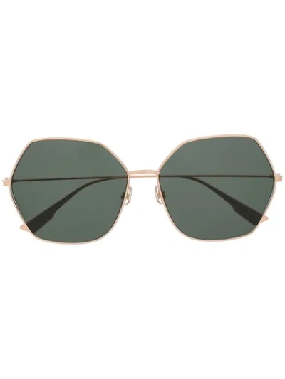 Shop Dior Stellaire8 Angular-frame Sunglasses In Gold