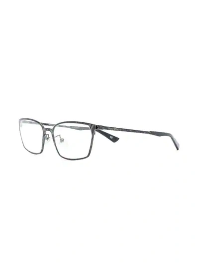 Shop Balenciaga Rectangular-frame Glasses In Black