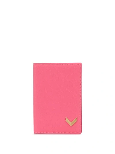 Shop Manokhi Leather Cardholder In Pink
