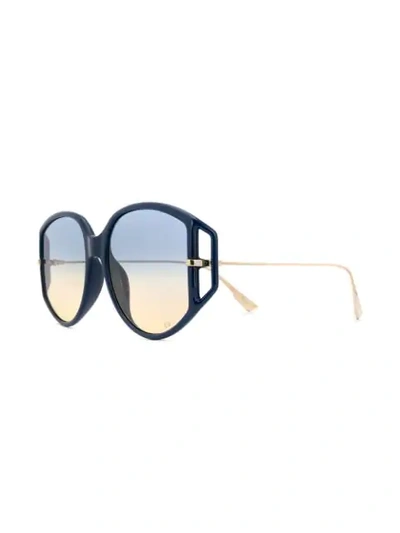 Shop Dior Direction 2 Sunglasses In Blue