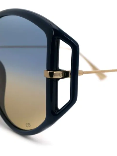 Shop Dior Direction 2 Sunglasses In Blue