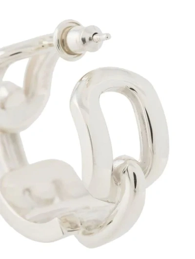 Shop Ambush 5 Chain-ring Earrings In Silver