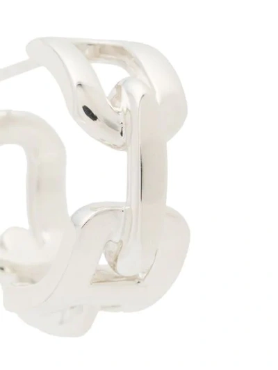 Shop Ambush 5 Chain-ring Earrings In Silver