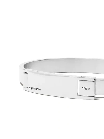 Shop Le Gramme 21g Assemblage Bangle In Silver