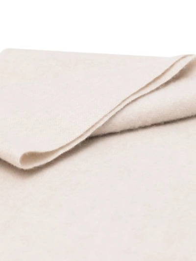 Shop N•peal Wooven Cashmere Scarf In Neutrals