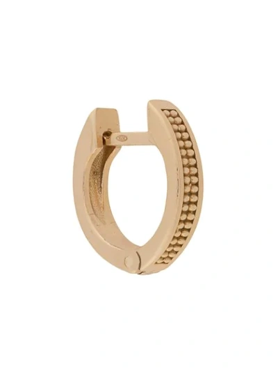 Shop Emanuele Bicocchi Dotted Hoop Earring In Gold