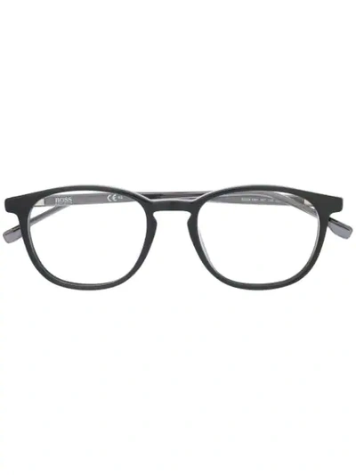 Shop Hugo Boss Angular Glasses In Black