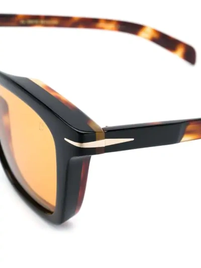 David Beckham Eyewear Square Frame Tortoise-shell Sunglasses In Brown