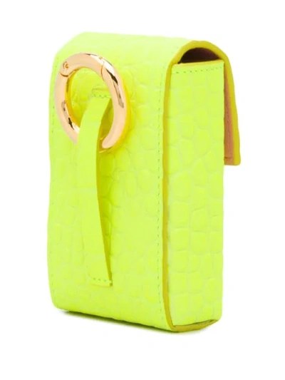 Shop Tubici Parigi Chain Strap Wallet In Yellow