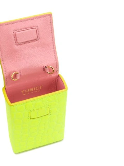 Shop Tubici Parigi Chain Strap Wallet In Yellow