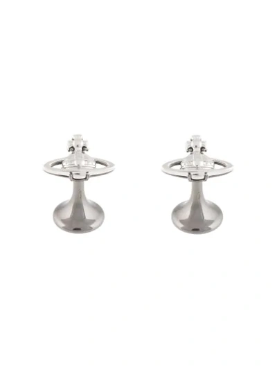 Shop Vivienne Westwood Suzon Orb Cufflinks In Silver