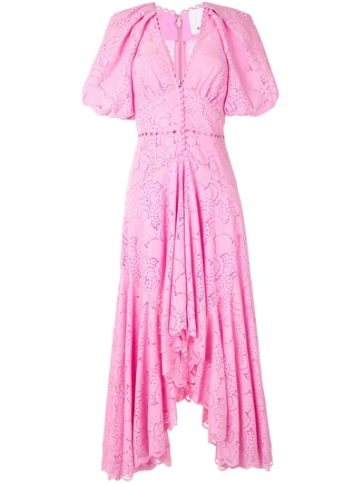 Shop Acler Cookes Embroidered Dress In Pink