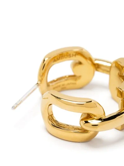 Shop Ambush Chain-link Hoop Earrings In Gold