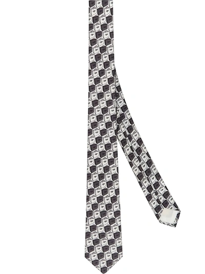 Shop Fendi Packaging-print Tie In White