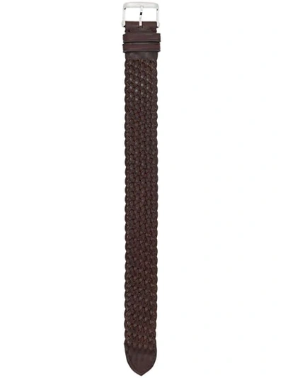 Shop Tom Ford Watches Adjustable Watch Strap In Brown