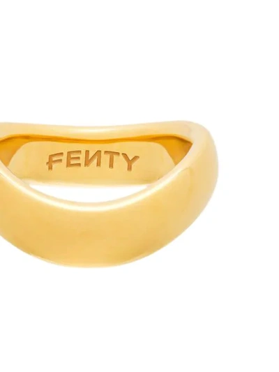 Shop Fenty Twist Ring In Gold