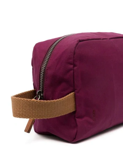 Shop Ally Capellino Zipped Wash Bag In Purple
