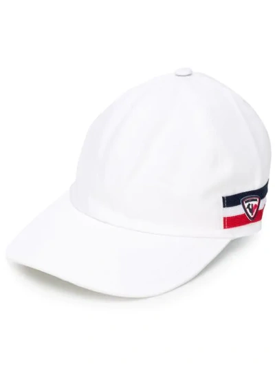 Shop Rossignol Flag Logo Embroidered Cap In White