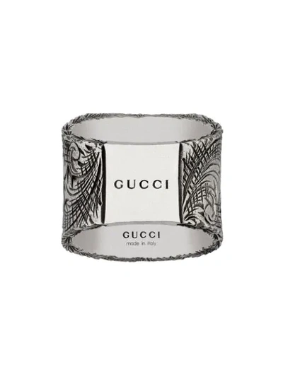 Shop Gucci X Letter Ring In Silver