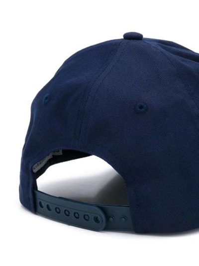 Shop Ck Calvin Klein Logo Patch Baseball Cap In Blue