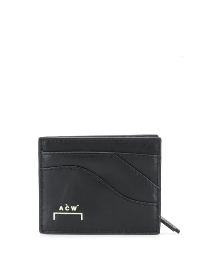 Shop A-cold-wall* Logo Zipped Wallet In Black