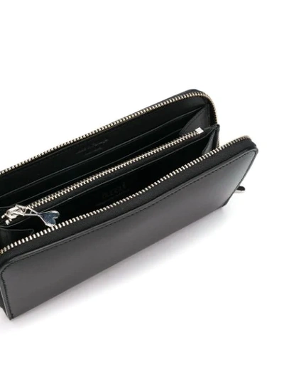 Shop Ami Alexandre Mattiussi Large Ami De Coeur Puller Wallet In Black