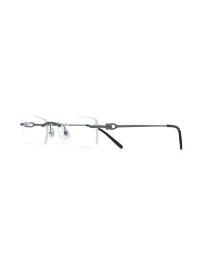 Shop Cartier Frameless Square Glasses In Neutrals