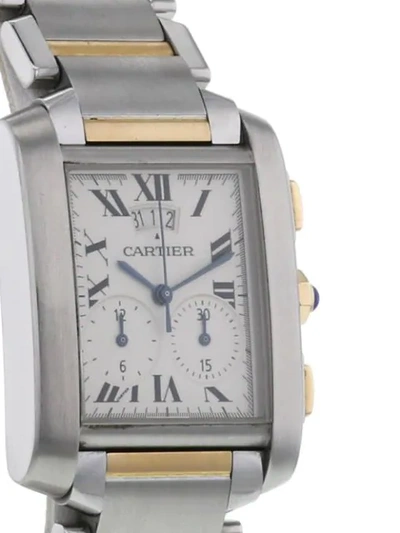 Pre-owned Cartier 2000  Tank Française 29mm In Beige