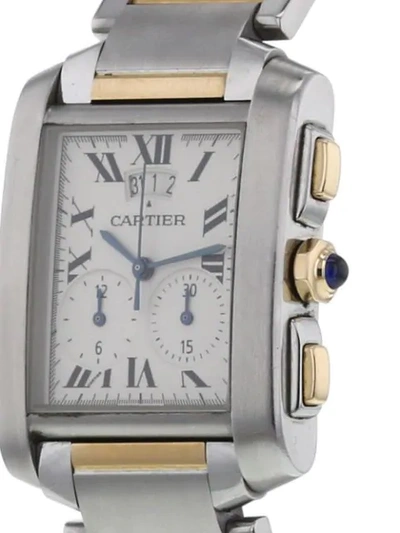 Pre-owned Cartier 2000  Tank Française 29mm In Beige