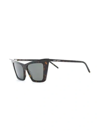 Saint Laurent Sl372003 Cat Eye-frame Sunglasses In Brown