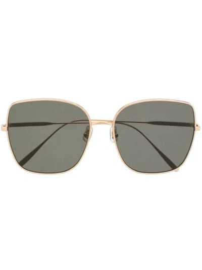 Shop Gentle Monster Bling 032 Oversized-frame Sunglasses In Gold