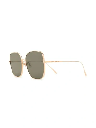 Shop Gentle Monster Bling 032 Oversized-frame Sunglasses In Gold