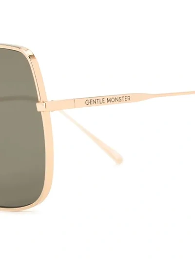 Shop Gentle Monster Bling 032 Oversized-frame Sunglasses In Gold