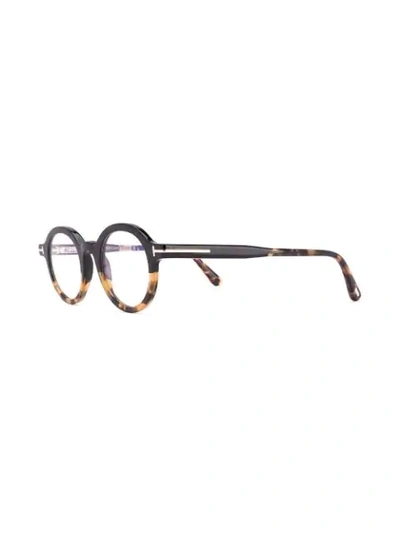 Tom Ford Round-frame Glasses In Black
