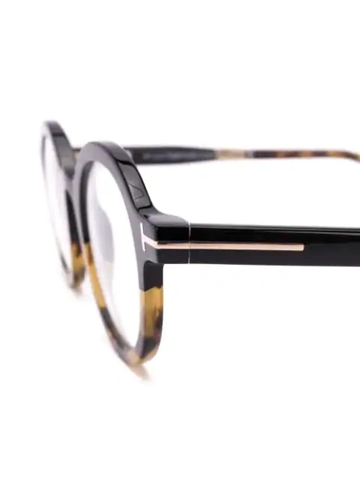 Tom Ford Round-frame Glasses In Black