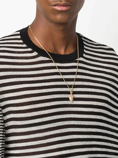 Emanuele Bicocchi Cross Wing Pendant Necklace In Gold