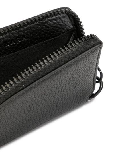 Shop Kara Leather Bike Wallet In Black