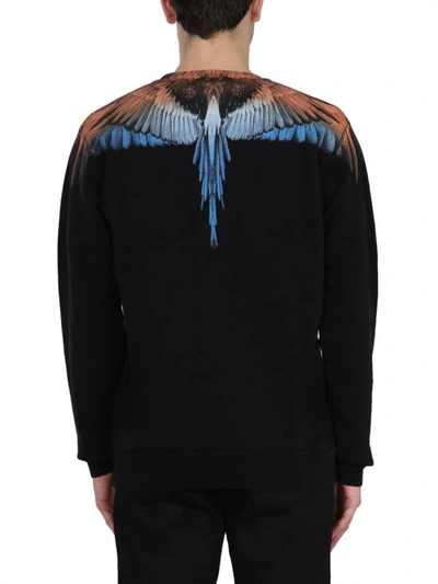 Shop Marcelo Burlon County Of Milan Crew Neck Sweatshirt In Black