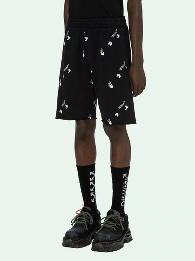 Shop Off-white Off White Shorts In Nero