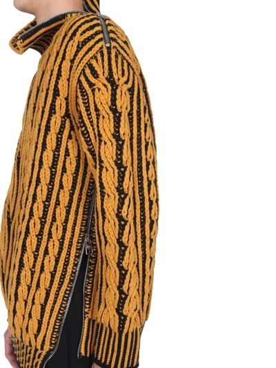 Shop Alexander Mcqueen High Neck Sweater In Yellow