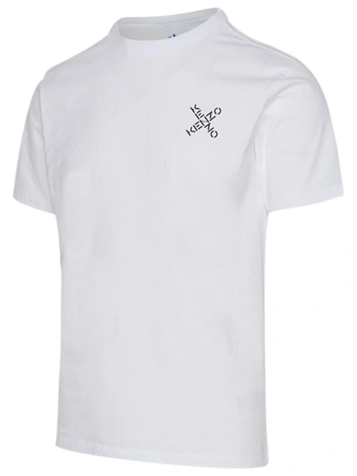 Shop Kenzo White Loghi T-shirt