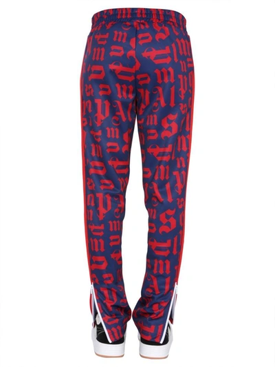 Shop Palm Angels Track Trousers In Blue