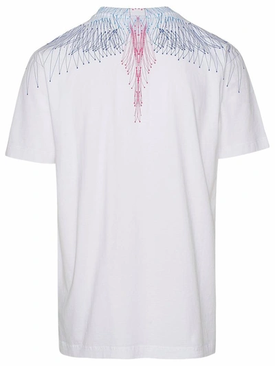 Shop Marcelo Burlon County Of Milan Blue And White Bezier Ali T-shirt