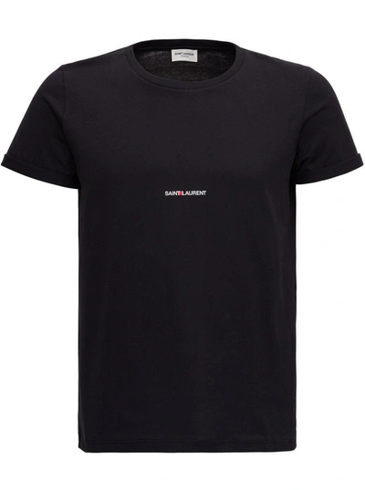 Shop Saint Laurent T-shirt With Logo In Black