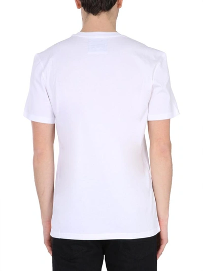 Shop Moschino Crew Neck T-shirt In White